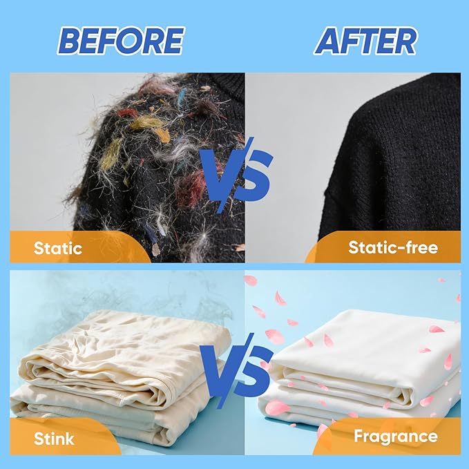 Veuslumen 1000 Count Dryer Sheets, Mega Pack Fabric Softener Sheets with Essential Oils | Fights Static, Softens Fabrics, Reduces Wrinkles | For Long-Lasting Fresh Scent Laundry