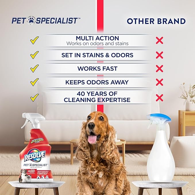 Resolve® Upholstery & Multi-Fabric Spot & Stain Remover 22 oz. + Stain & Odor Remover 22 oz