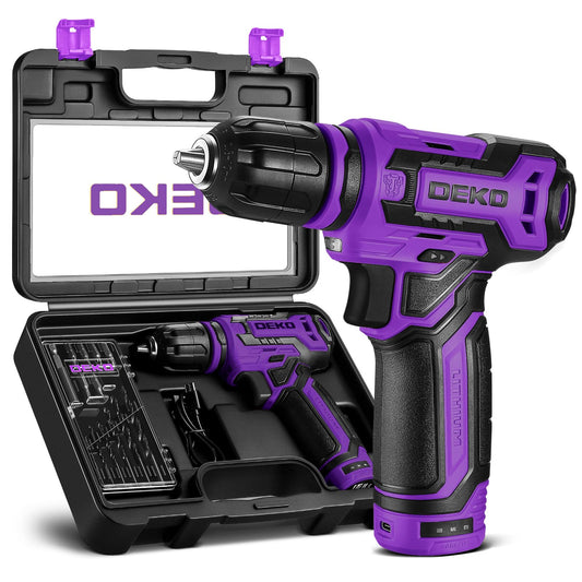 Cordless Drill：DEKOPRO 12V Power Drill Set 800RPM Electric - Image 1