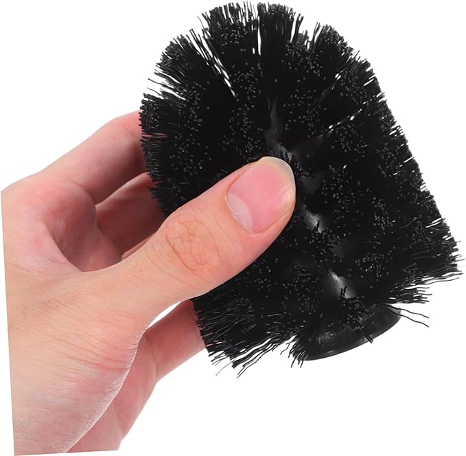 10pcs Toilet Brush Heads Replacement with Stiff Bristles Easy to Install Heavy Duty Scrubber Pack for Bathroom Cleaning Compatible with Handles Plastic Design for Home and Hotel