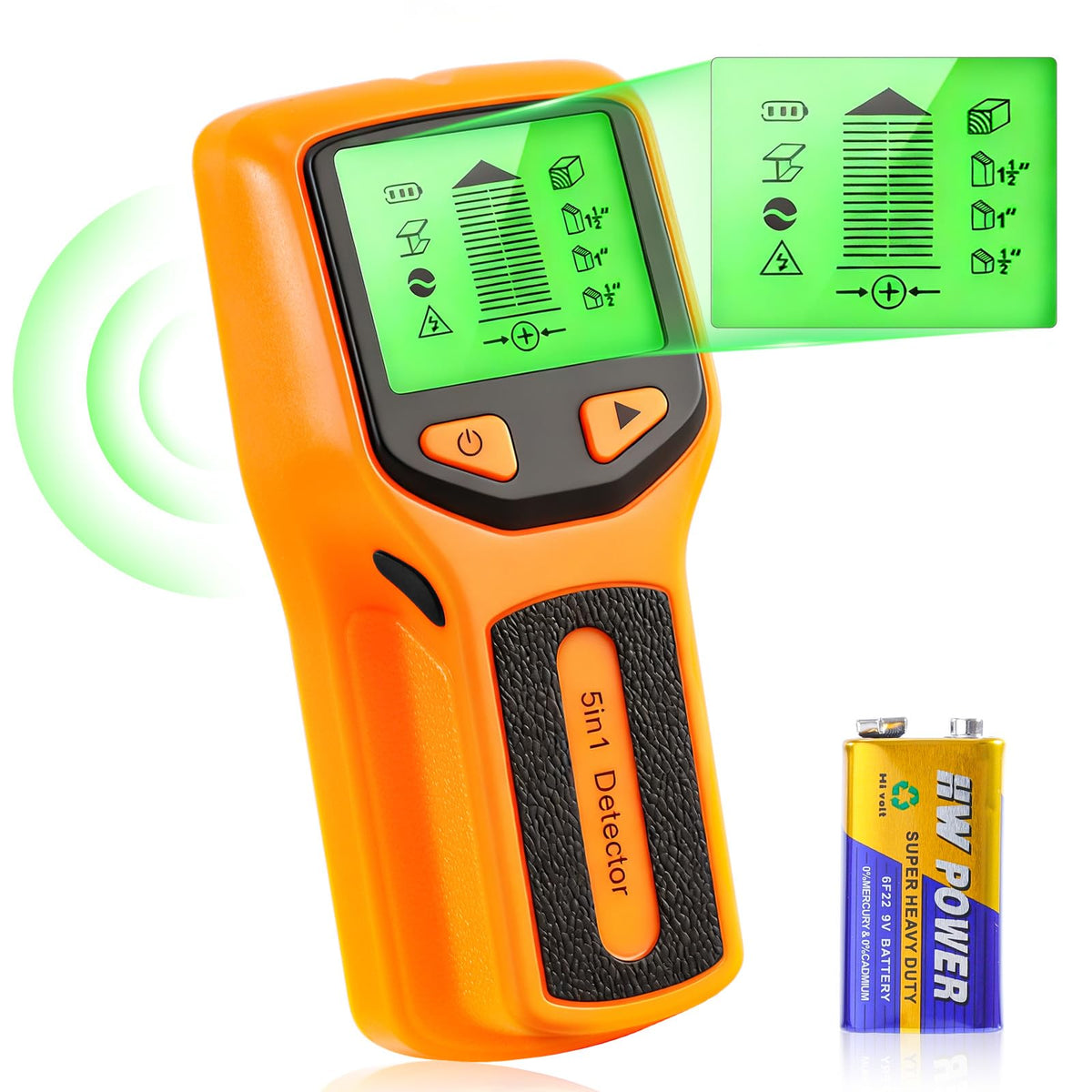 5 in 1 Stud Finder, Poledy Stud Detector - Precisely | Home Repair - Image 1