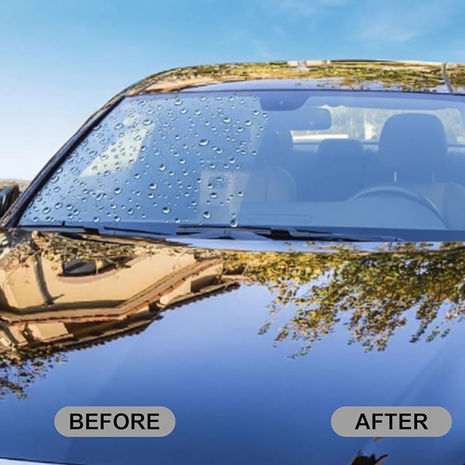 Umex Ogas Glass Cleaner - Streak-Free Windshield Cleaner& Glass Emulsion, Removes Tough Grease, Grime, Oil Film, and Water Spots for Car, Home, and Office (2 Pack, 3.38oz Each)