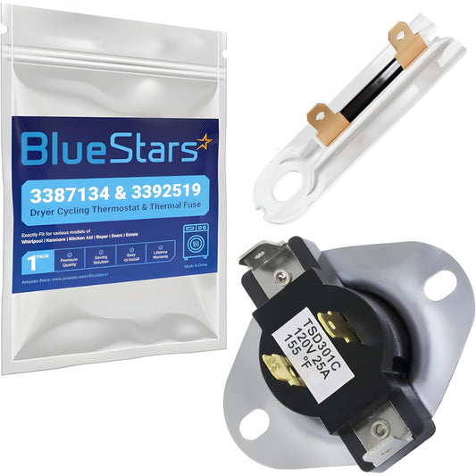 BlueStars 3387134 Cycling Thermostat & 3392519 Thermal Fuse - Image 1