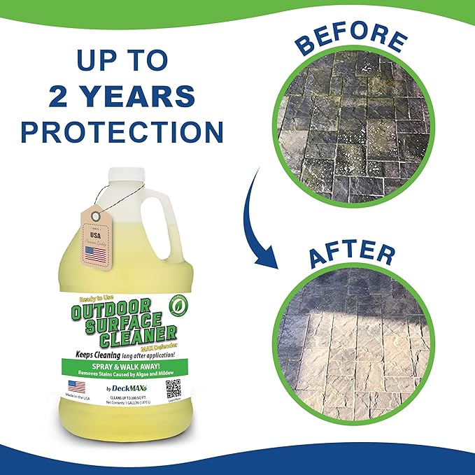 MAX Defender Ready-to-Use Outdoor Cleaner - Professional Deck, Patio & Siding Stain Remover