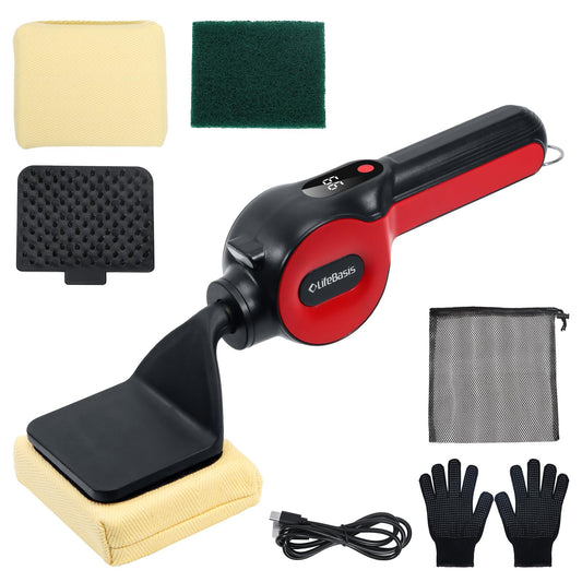 LifeBasis Electric Grill Brush, Cordless BBQ Cleaner with 180-Min - Image 1