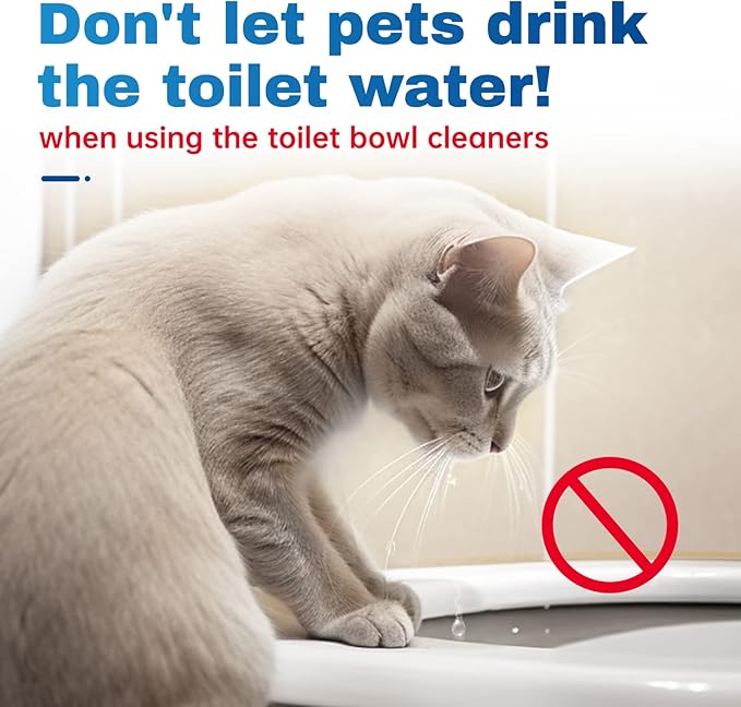 Vacplus Automatic Toilet Bowl Cleaner Tablets with Bleach - 20 Pack Deodorizer