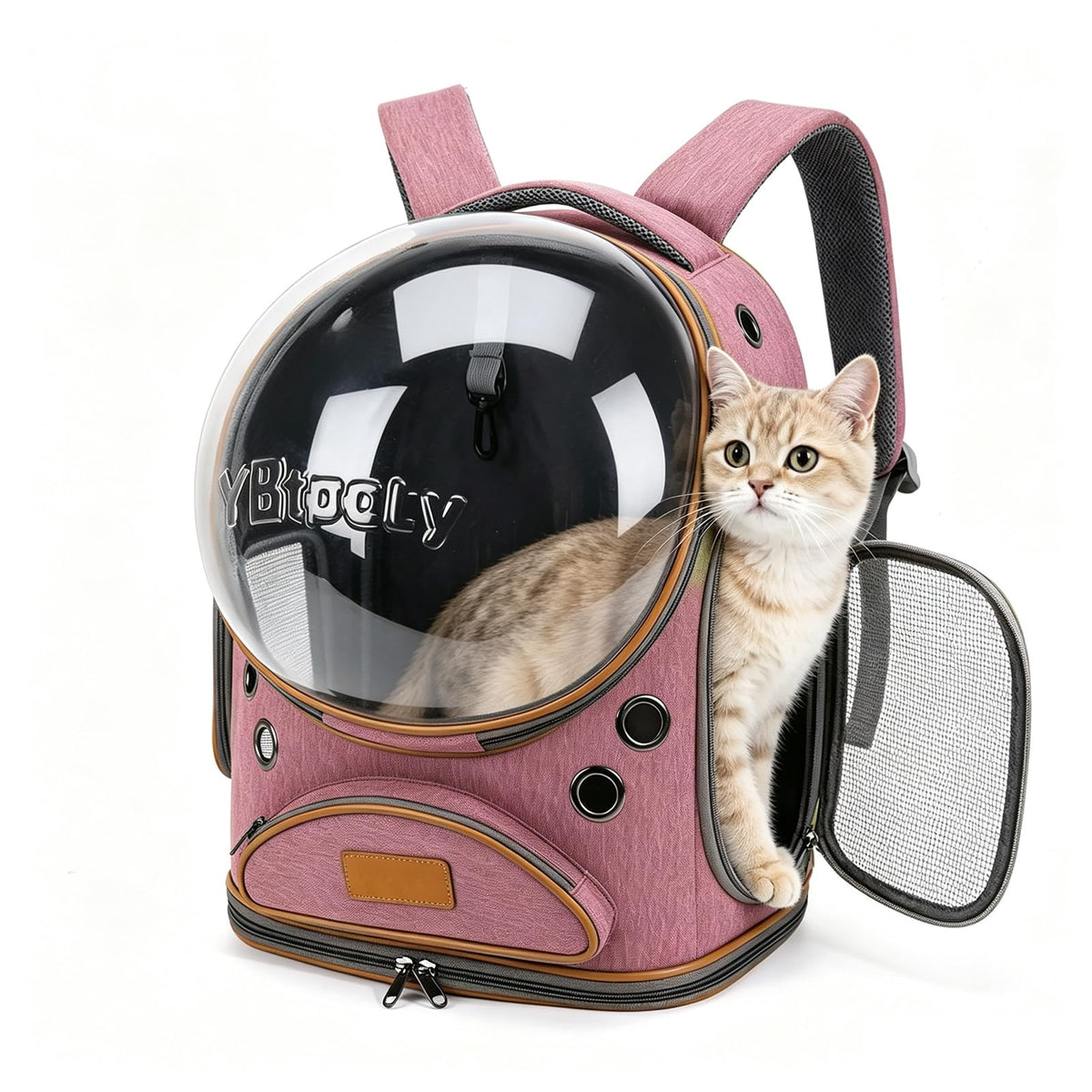 Cat Backpack Carrier, Breathable Cat Carrier Large Space - Image 1