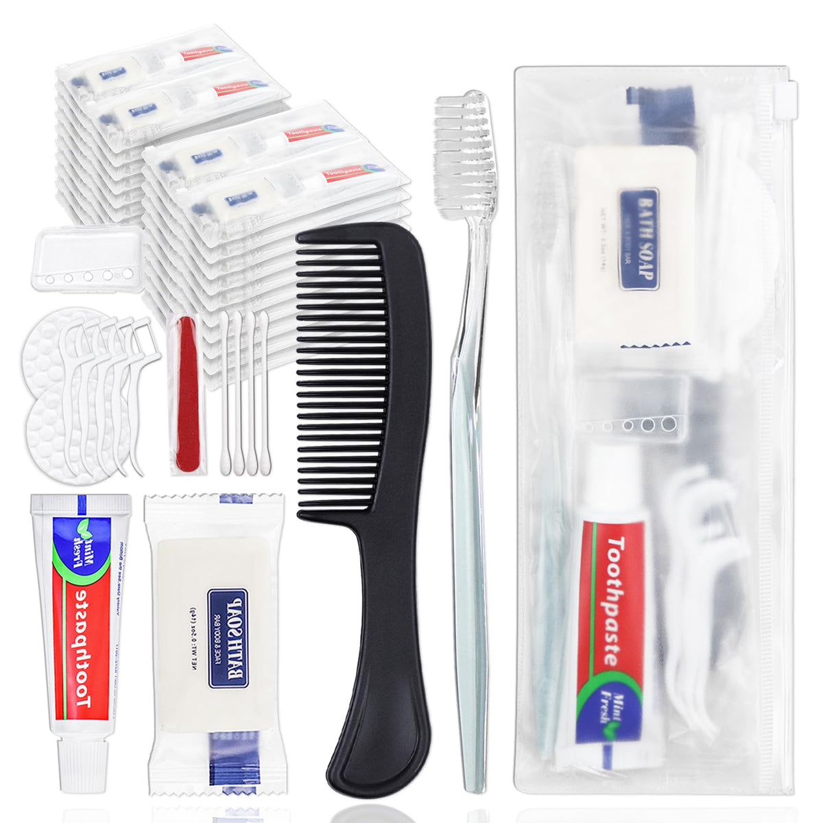 25 Sets Personal Hygiene Kit Bulk, Disposable Toothbrushes - Image 1