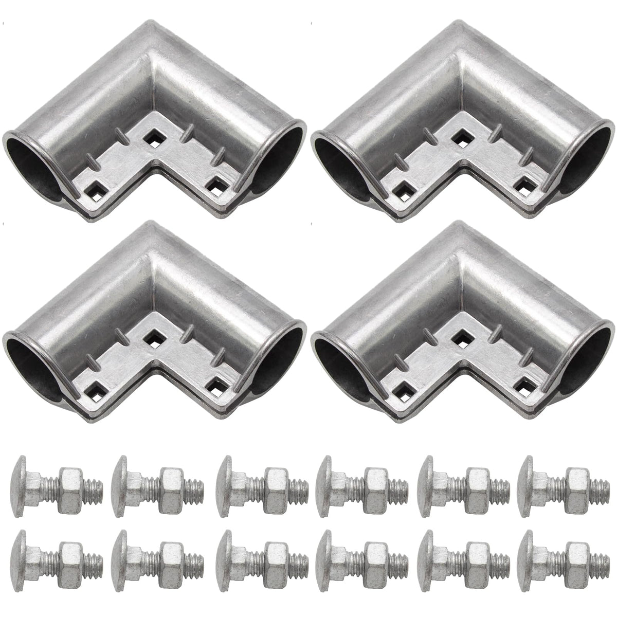MDEOOSKY 4pcs Chain Link Fence Gate Corners Chain Link - Image 1