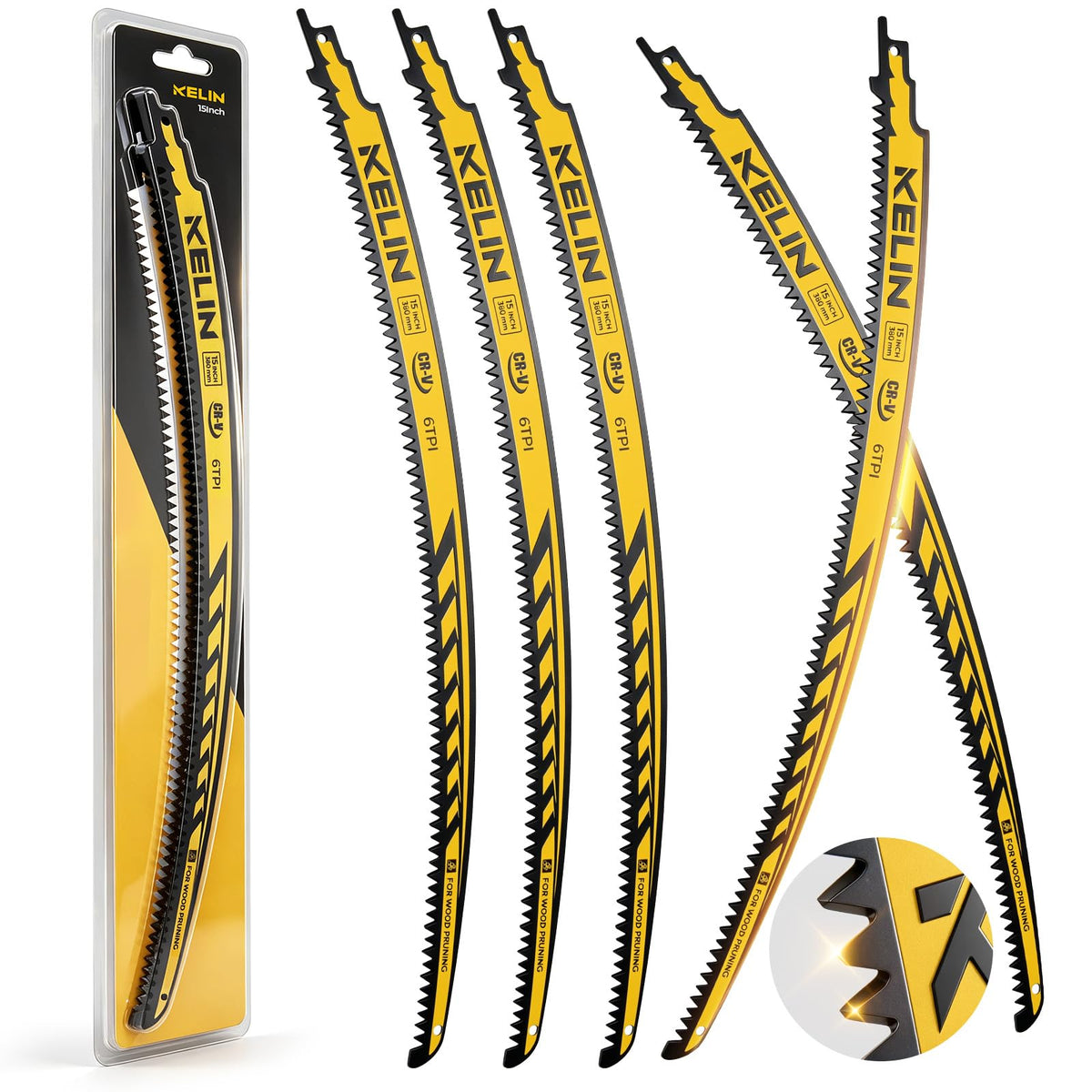 15" Pruning Blade for Reciprocating Saw,Arc Edge Japanese Saw - Image 1