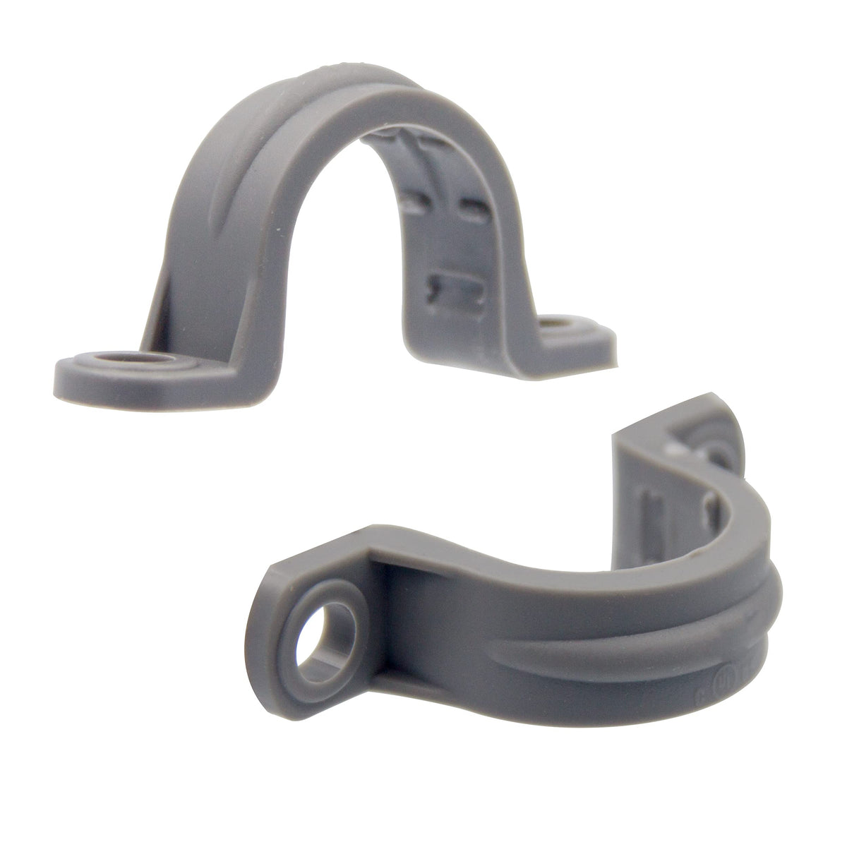 12pcs 1/2 Inch PVC Pipe Straps, 2 Holes Plastic Conduit - Image 1