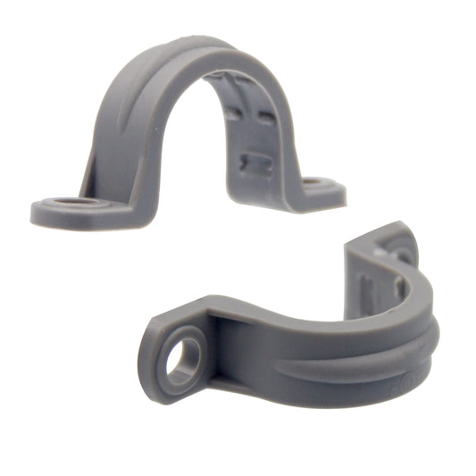 12pcs 1/2 Inch PVC Pipe Straps, 2 Holes Plastic Conduit - Image 1