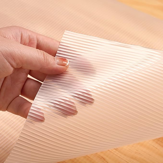 Shelf Liner,Non-Adhesive Drawer Liner,Food-Grade Material for Kitchen Cabinets Liner,Non-Slip Cupboard Liners Kitchen Drawer Liners Bathroom Shelves Liners (12 inches x 20 Feet x 4 Rolls)