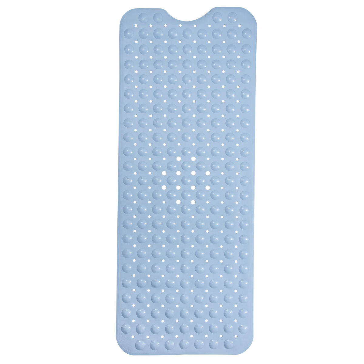 ENKOSI Non-Slip Bath Mat - Extra Long 40 x 16 Inch Large Anti-Slip Tub & Shower Mat with Suction Cups and Drain Holes for Bathroom Bathtub Safety and Decor (40x16 Aqua Blue)