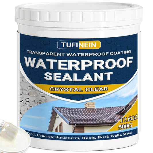 Waterproof Sealant 17.6 Oz Clear, TUFINEIN Transparent - Image 1