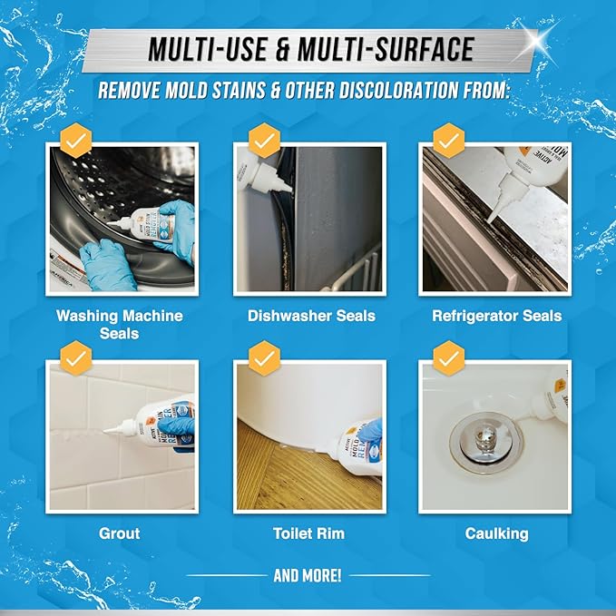 Mold Gel Remover – Clings to Grout, Works Overnight