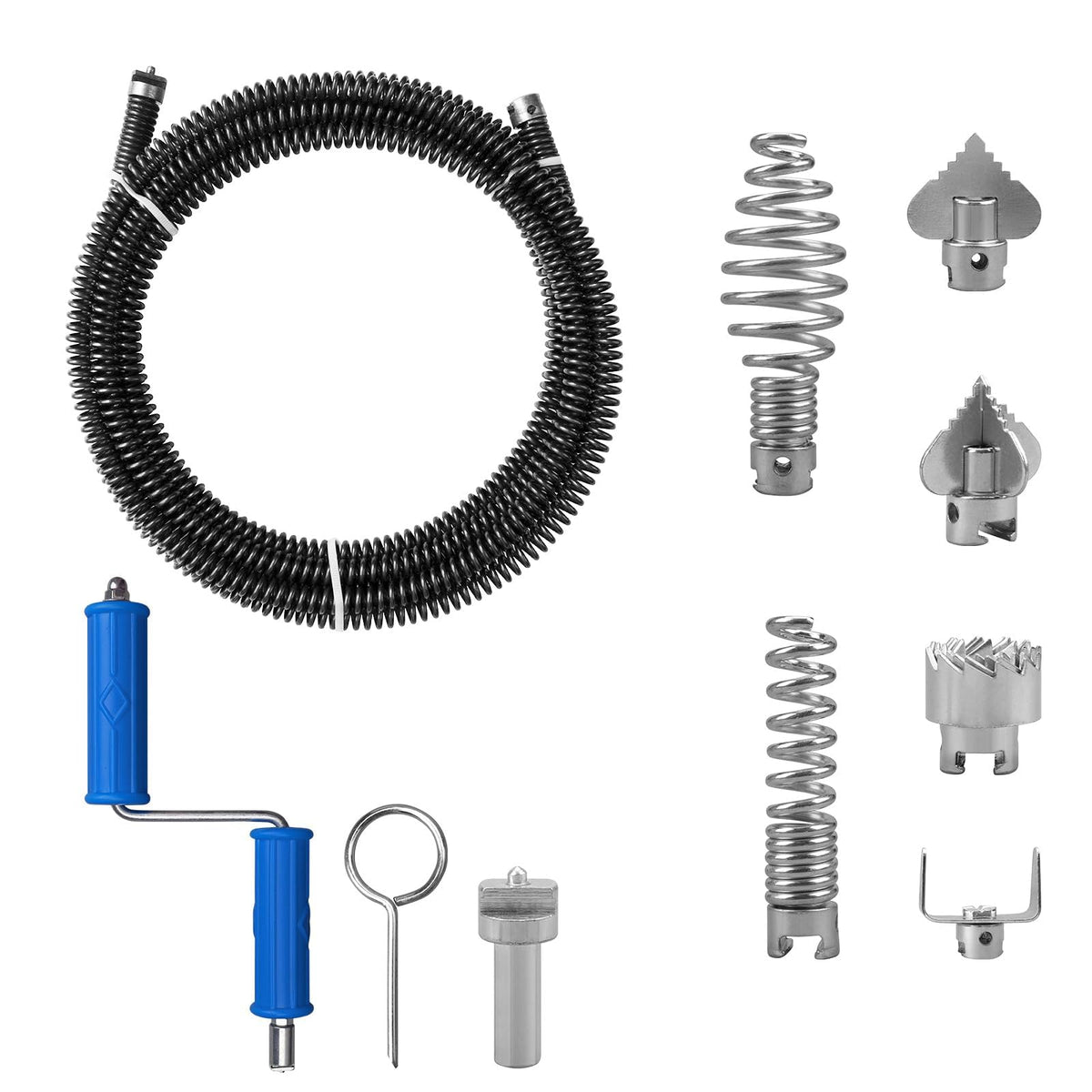 Drain Snake, Drain Auger with Drill Attachment - Image 1