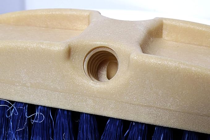 Guttermaster GM-215-8 Blue 8 Inch Oblong Medium Soft Flow Through Brush with Flagged Ends for RV's and Larger Vehicles