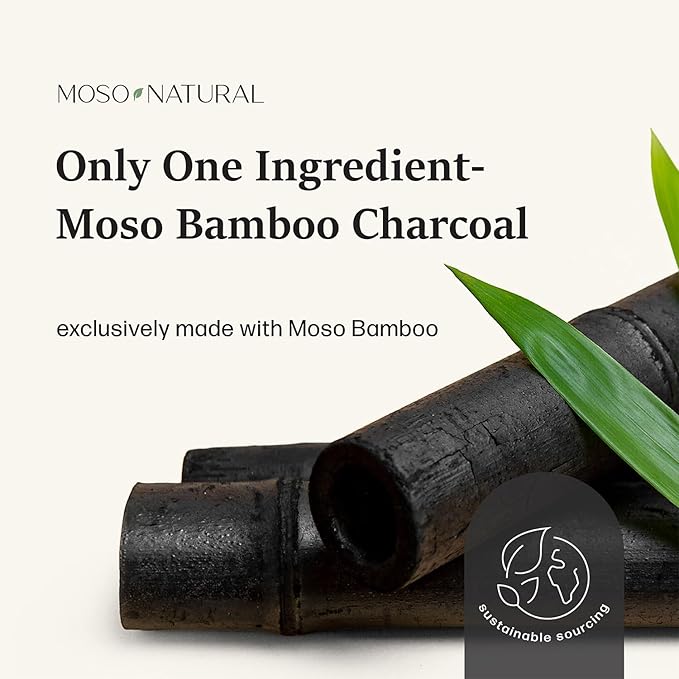 Moso Natural Charcoal Odor Absorber for Cars, 300g Bamboo Charcoal Air Purifying Bag, Unscented Odor Eliminator, Lasts Up to 2 Years, HGTV Editors’ Pick