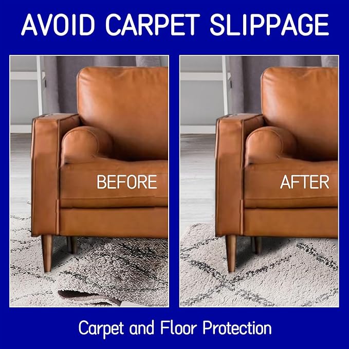Non Slip Rug Pad 5 x 7 Ft, Felt Under Rug Cushioning, Carpet Padding for Area Rugs on Hardwood, Laminate & Tile Floors, Keeps Rugs Secure