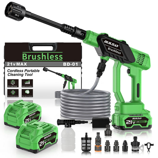 Cordless Portable Cleaning Tool with 2×4000mAh Batteries - Image 1