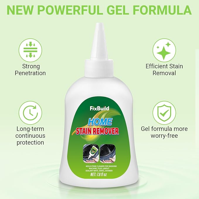 Heavy Duty Mold Stain Cleaner Gel, 7.8 FL OZ