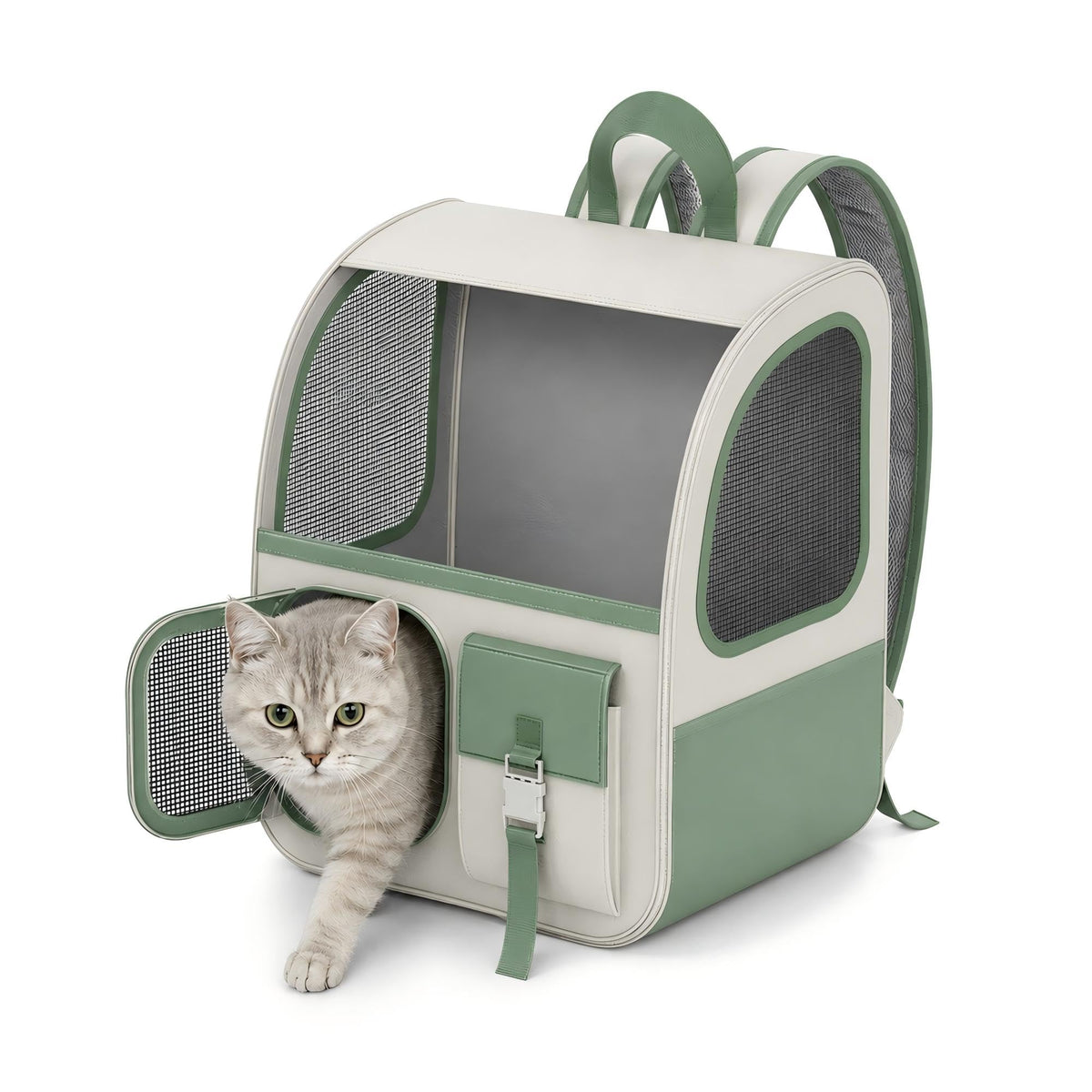 Large Cat Backpack Carrier with Front Window & Super - Image 1