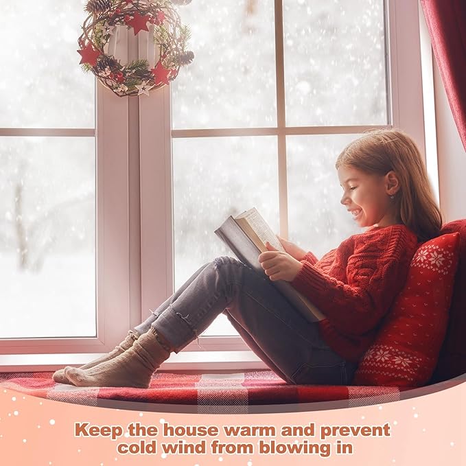 3 Sets 87 x 118 Inch Window Insulation Kit Cuttable Transparent Film with Adhesive Straps Reusable Window Plastic for Patio Winterizing Thicken Warm Winter Waterproof Attic Insulation Cover