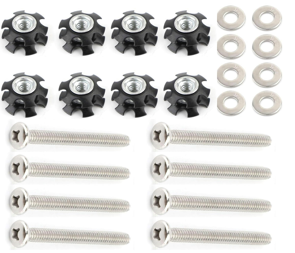 8-Piece Stainless Steel RV Ladder Repair Nut Kit | Home Repair - Image 1