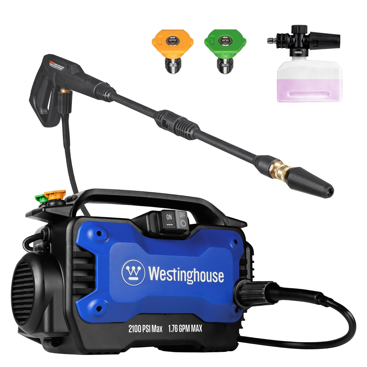 Westinghouse ePX3100s Electric Pressure Washer, 2100 Max PSI 1.76 - Image 1