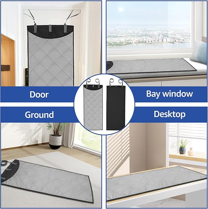 Over-The-Door Steamer Pad, Portable Vertical Ironing & Pressing Board, Ideal for Home & Travel Use, 45.27x18.89in, Convenient & Space-Saving Clothes Steamer