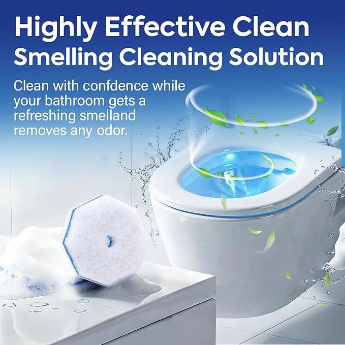 50 Count Toilet Wand Refills for Clorox, Premium Toilet Cleaner Refill Pads, Replacement Brush Heads Compatible With Most Toilet Wand Refill System, No Falling Apart, Fresh Fragrance
