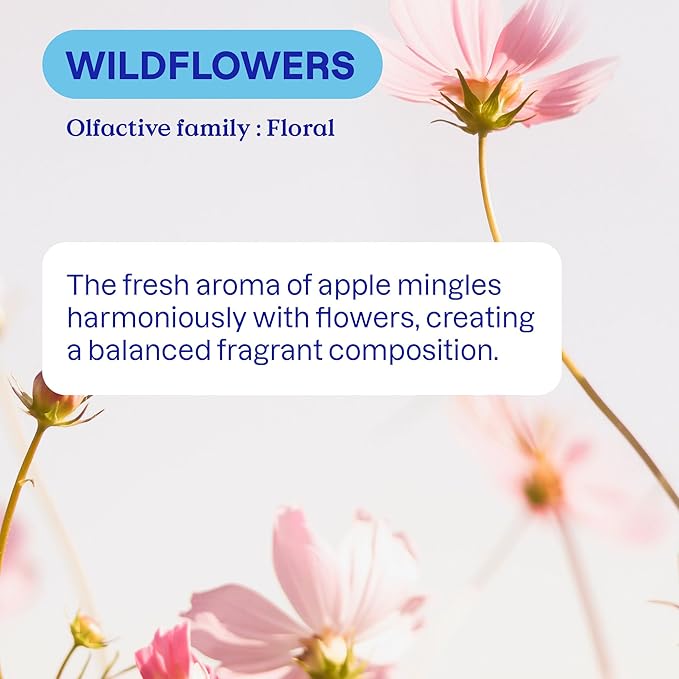 ATTITUDE Liquid Fabric Softener Refill, Plant-Based & Vegan, HE Compatible, Naturally Derived, Wildflowers Scent, 80 Loads, 67.6 Fl Oz