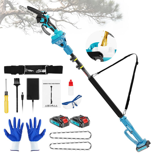 2-in-1 6 IN Electric Pole Saw & Mini Chainsaw, Cordless - Image 1