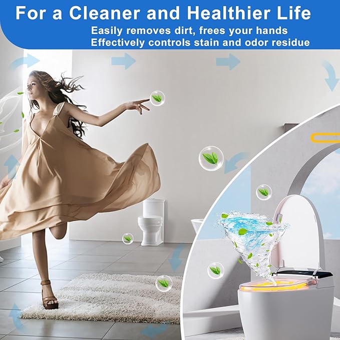 Toilet Bowl Cleaners, Upgraded Blue Automatic Toilet Tank Cleaner Tablets for Deodorizing & Descaling, Long-Lasting Against Tough Stains, 43 oz/16 Packs