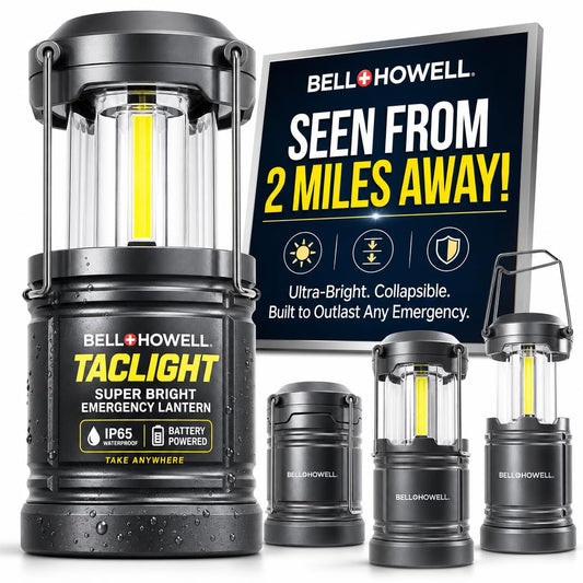 TACLIGHT Multipurpose Camping Lanterns, 4 Pack, Battery Powered - Image 1