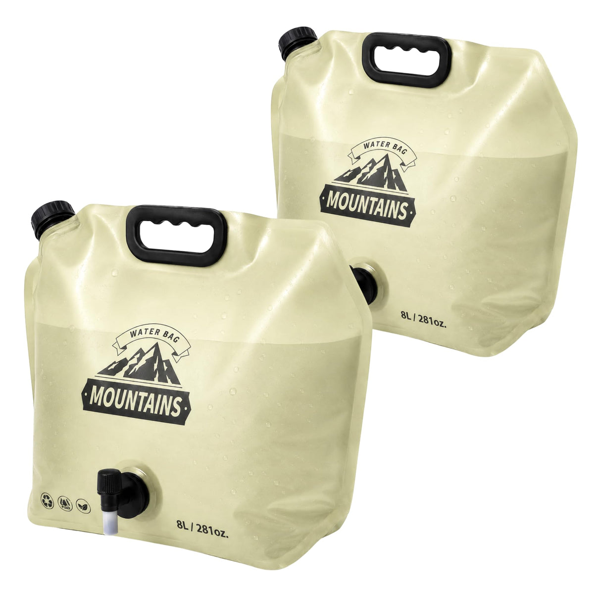 Collapsible Water Container Portable Water Jug with Spigot - Image 1