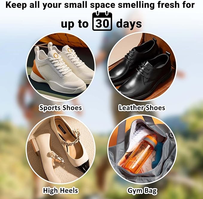 STRN Sneaker Deodorizer Balls 8 Packs Lavender Scent Shoe Odor Elimination, Scented plastic ball, Long-lasting Freshness Shoe Deodorizer for Sneakers Gym, Bags, Cars and Small Spaces
