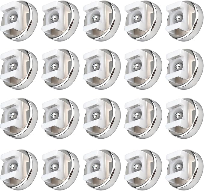 Magnetic Cable Zip Tie Mounts 18 lbs Cable Holders 18 lbs Pull Force Wire Management (20mm 20Pcs)