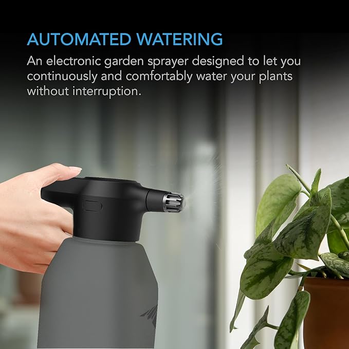 AC Infinity Automatic Sprayer & 6x12 Grow Light Humidity Dome Seed Starter Kit Bundle — 2L USB Rechargeable Electric Spray Bottle + Full Spectrum Samsung LM301H EVO Light Dome w/Tray & Vented Panels