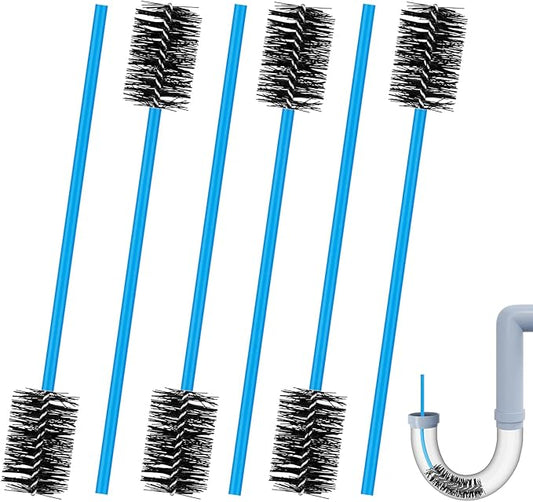 3pcs Premium Nylon PVC Drain Brushes - Flexible Pipe Cleaner with Soft Brush Head, Easily Cleans Dirt, Keeps Condensate Traps Clean