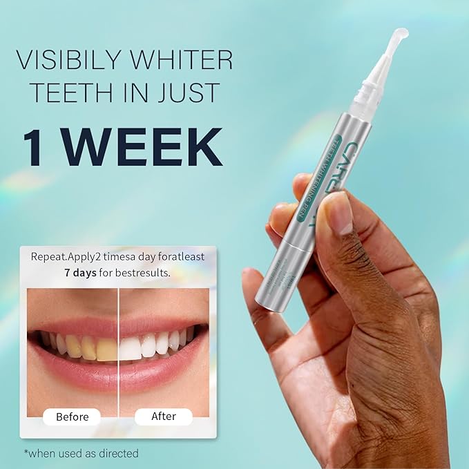 Teeth Whitening Strips 14 Treatments Kit - Contain Teeth Whitening Pen，Sensitive Teeth Whitener, Hydrogen Peroxide Teeth Whitener for Coffee, Wine, Tobacco, and Other Stains (28 Strips)