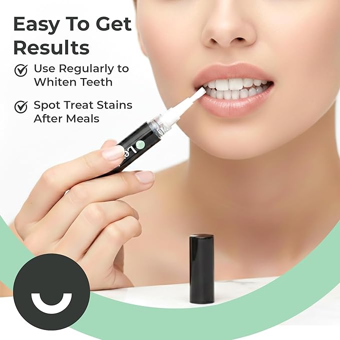 Lewie Teeth Whitening Pen 2 Pack – Enamel Safe Whitening Gel Wand, Portable Spot Treatment for Coffee Stains, Travel Friendly