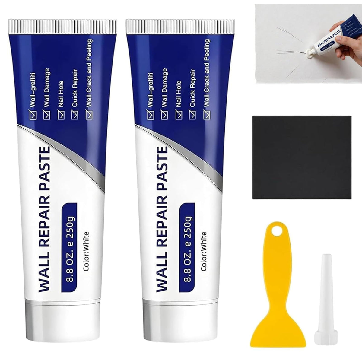 2Pcs Wall Repair Paste Tube,Drywall Repair Kit - Image 1