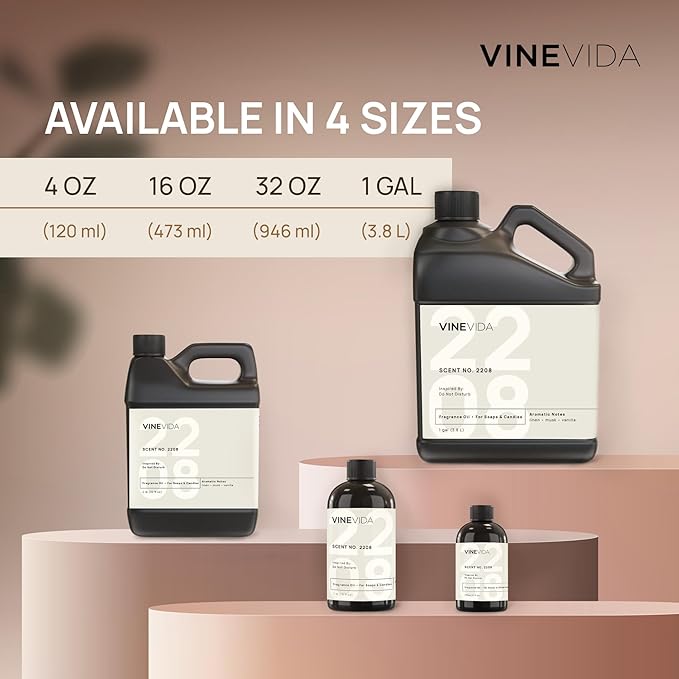 VINEVIDA Scent NO. 3512 Fragrance Oil - 10mL - Inspired by: Aqua di Fiori (Women) Fragrance Oil for Candle Making - Made in USA Candle Scents Scents for Soap Making