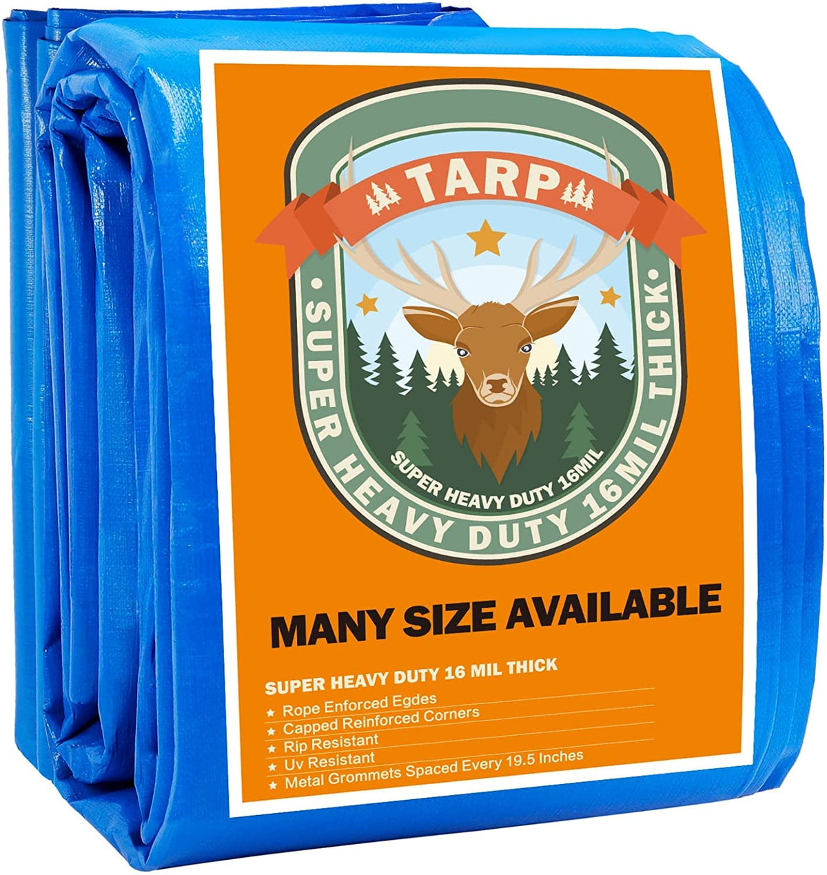 Small Tarp, Tarps Heavy Duty Waterproof 6x12 - Image 1