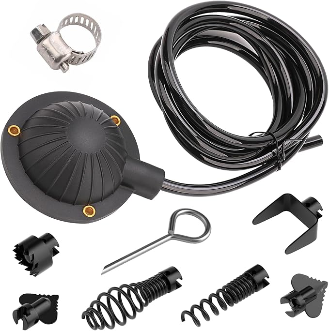 FEITON Air Foot Pedal + Cutter Head Set, Pedal Switch with 8' Hose, 16mm Steel Spring Automatic Locking Cutter Head, for Drain Cleaning Machines Replace Ridgid K-400, K-380, K-3800, K-7500, Spartan
