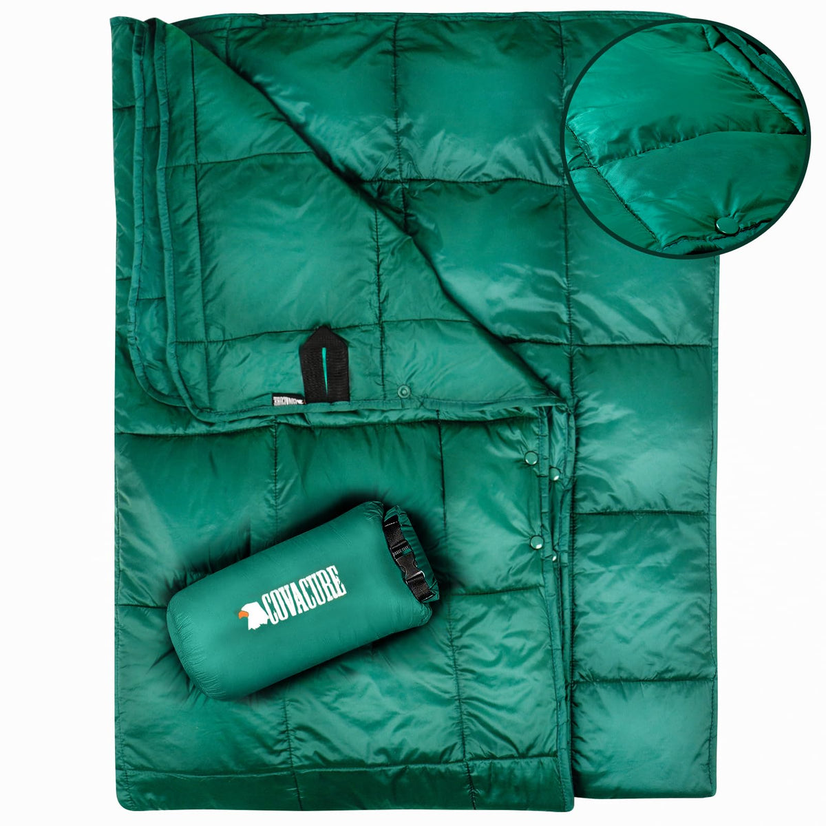 Camping Blanket, Packable Down Alternative Outdoor Blanket - Image 1