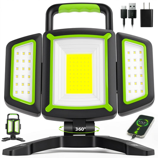 30W Rechargeable LED Work Light, 3000LM Magnetic - Image 1