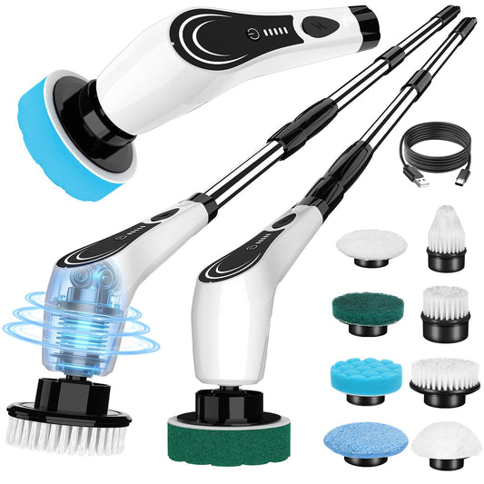 Electric Spin Scrubber, 8-in-1 Cordless Shower & Floor Cleaner - Image 1
